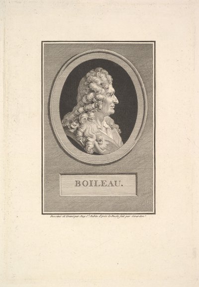 DespréauxNicolas Boileauの肖像、1800年。 作： Augustin de Saint Aubin