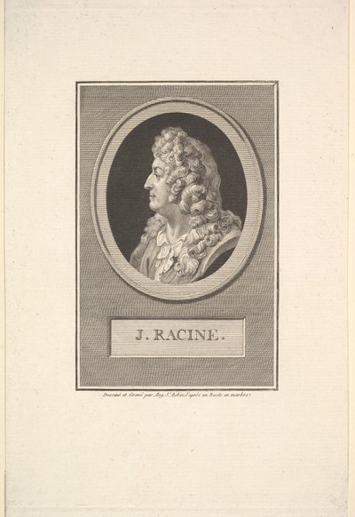 ジャン・ラシーヌの肖像、1800年。 作： Augustin de Saint Aubin