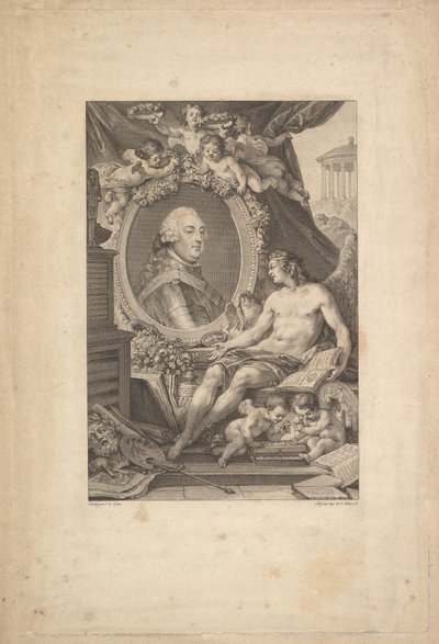オルレアン公ルイ・フィリップの肖像、1778年。 作： Augustin de Saint Aubin