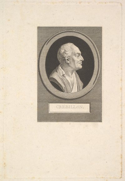 Prosper Jolyot deCrébillonの肖像1802。 作： Augustin de Saint Aubin