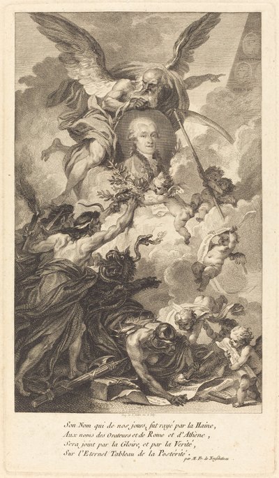シモン・ニコラ・アンリ・ランゲ 作： Augustin de Saint Aubin