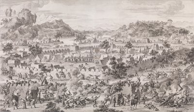 トングズルクの戦い、1773 年。 作： Augustin de Saint Aubin