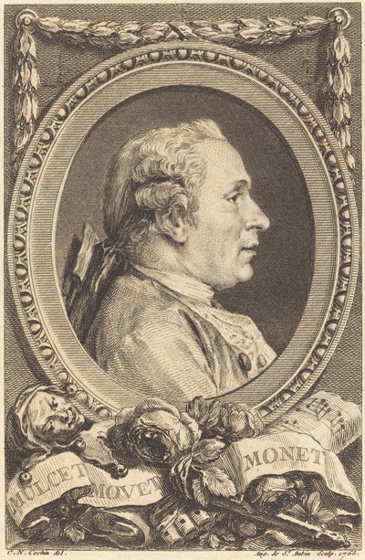 ジョン・モネ 作： Augustin de Saint Aubin after Charles Nicolas Cochin II