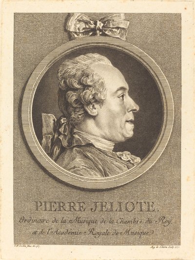 ピエール・ジェリオテ 作： Augustin de Saint Aubin after Charles Nicolas Cochin II