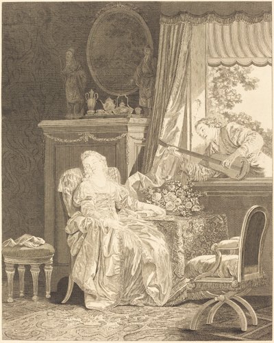 スペインの愛 作： Augustin de Saint Aubin and Noël Pruneau after Jean Baptiste Le Prince