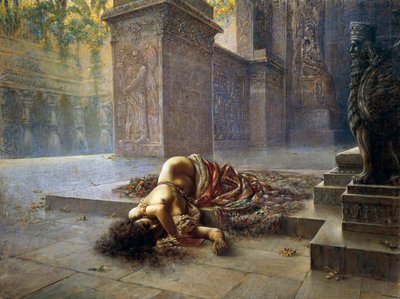ニノの墓で死ぬセミラミス 作： Augusto Valli