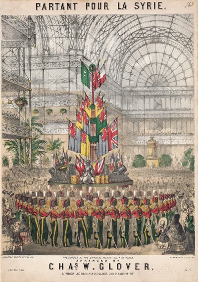 シリアに向けて出発。クリスタルパレス、1854年10月28日 作： Augustus Butler