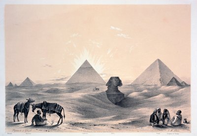 ギザのピラミッド、1843 作： Augustus Butler