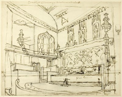 ウェストミンスター・ホール大法院 作： Augustus Charles Pugin