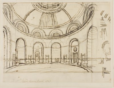 ラウンド ルーム バンク 作： Augustus Charles Pugin
