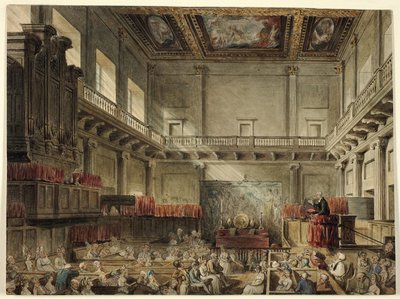 ロンドンの小宇宙にあるロイヤル チャペル、ホワイトホールの研究 作： Augustus Charles Pugin