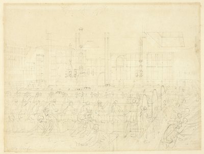 ロンドンの小宇宙からの郵便局の習作 作： Augustus Charles Pugin