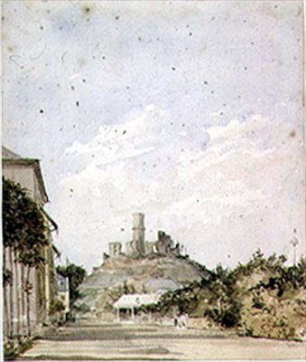 台無しにされた城の眺め 作： Augustus Charles Pugin