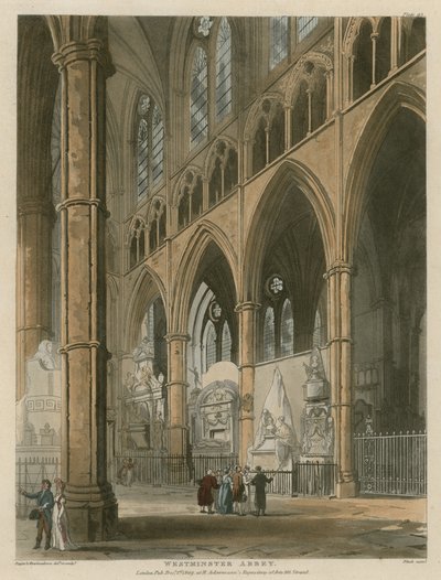 ウェストミンスター寺院、ロンドン 作： Augustus Charles Pugin