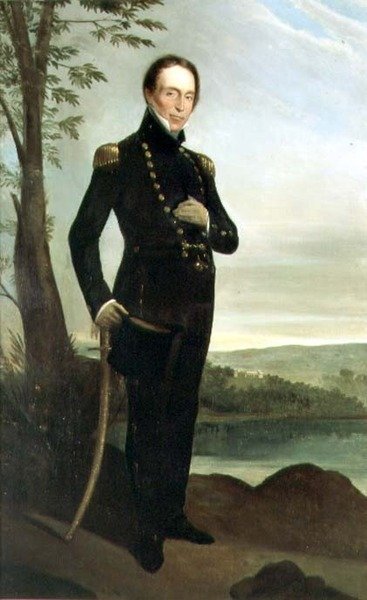 キャプテン・ジョン・パイパー（1773-1851）の肖像、1826年頃 作： Augustus Earle
