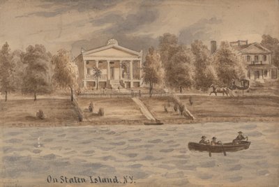 インナー ベイ、スタテン アイランド、ニューヨーク、カリフォルニア州。 1872年。 作： Augustus Kollner