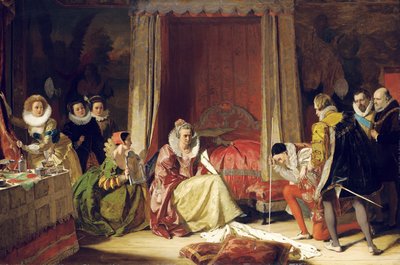 エリザベス女王は、彼女がもはや若くないことを発見します 作： Augustus Leopold Egg