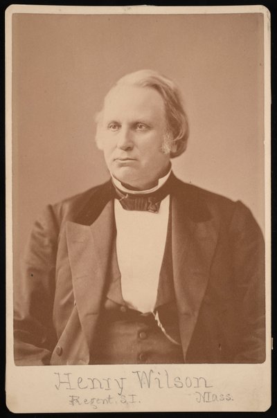 ヘンリー・ウィルソンの肖像、1812～1875年、1876年以前。 作： Augustus Marshall