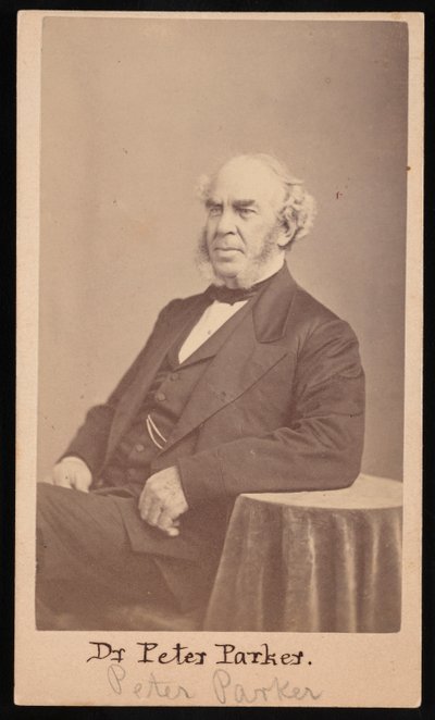 ピーター・パーカーの肖像 1804-1888, 1869. 作： Augustus Marshall