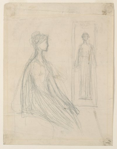 シカゴ美術館のバイオレット サージェント ブロンズ プラークの研究 作： Augustus Saint Gaudens