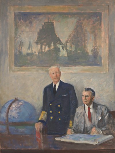 最高司令部 - 右パネル、1947-1949。 作： Augustus Vincent Tack