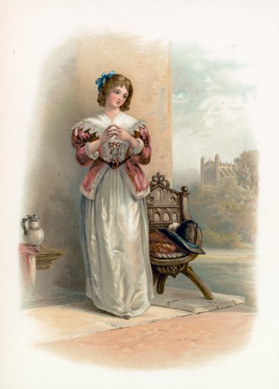 ウィンザーの陽気な妻からのアンページ 作： Augustus Wall Callcott