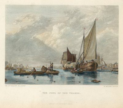 テムズ川のプール 作： Augustus Wall Callcott