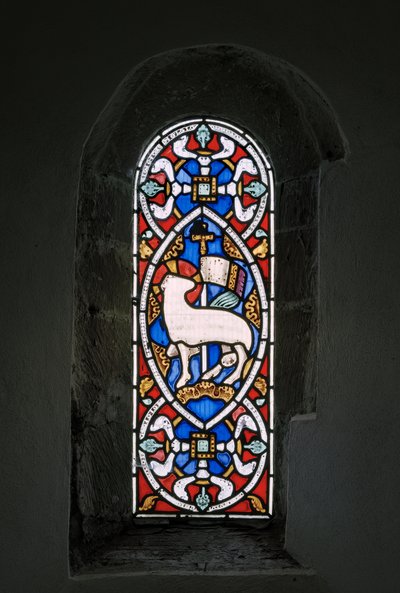 アグナスデイ、ラムの神、1849年（ステンドグラス） 作： Augustus Welby Northmore Pugin