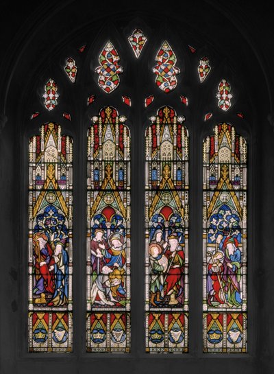 ダビデ＆サウルの聖書の場面、1852年（ステンドグラス） 作： Augustus Welby Northmore Pugin