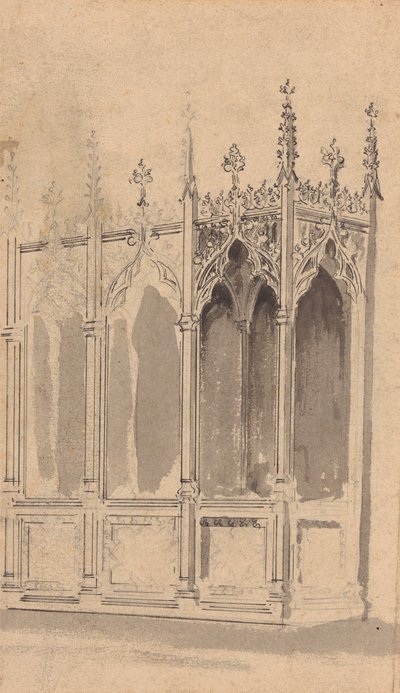 ゴシック屏風のデザイン 作： Augustus Welby Northmore Pugin