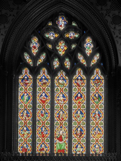 ジェシーツリーのある東窓、c.1845（ステンドグラス） 作： Augustus Welby Northmore Pugin