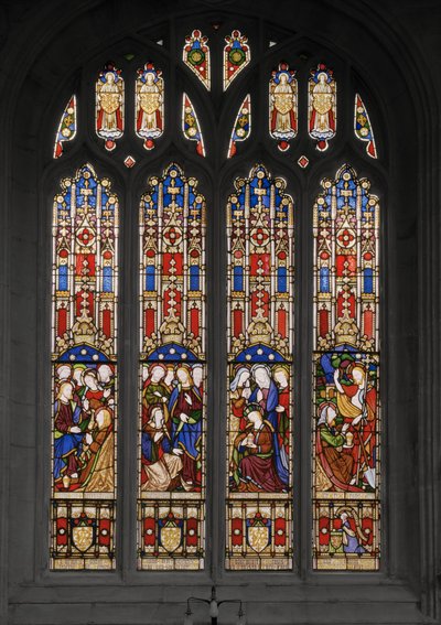 聖マリアマグダレンの生涯の出来事、1848年（ステンドグラス） 作： Augustus Welby Northmore Pugin