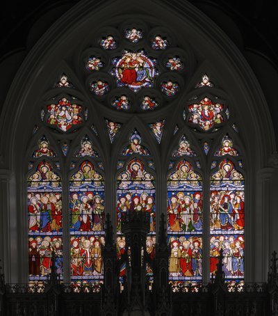 天のエルサレム、1849（ステンドグラス） 作： Augustus Welby Northmore Pugin