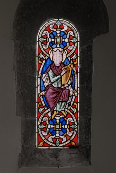 ダビデ王、1849年（ステンドグラス） 作： Augustus Welby Northmore Pugin