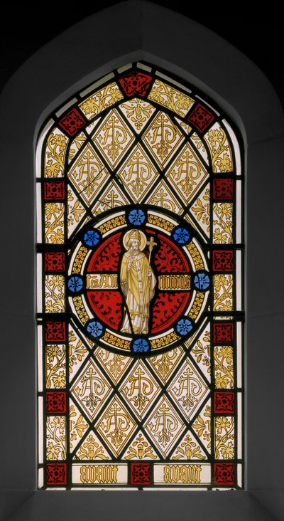 ライブラリーウィンドウ、c.1844（ステンドグラス） 作： Augustus Welby Northmore Pugin