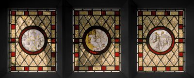 オランダのラウンデルを備えたライブラリウィンドウ、c.1844（ステンドグラス） 作： Augustus Welby Northmore Pugin
