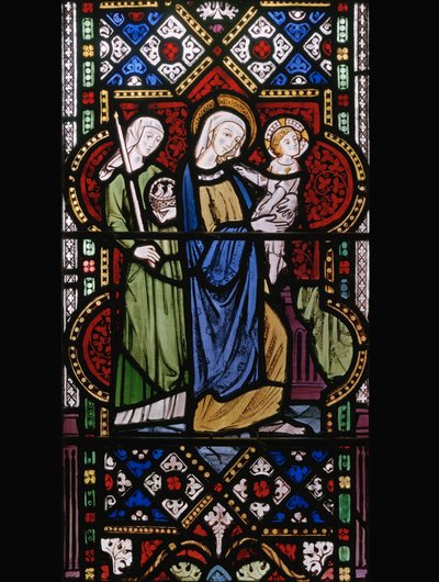 寺院でのプレゼンテーション、1850年（ステンドグラス） 作： Augustus Welby Northmore Pugin