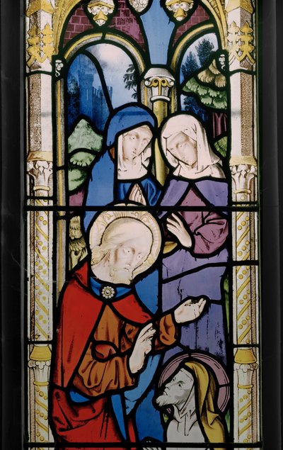 ラザロの発生、詳細、1851年（ステンドグラス） 作： Augustus Welby Northmore Pugin