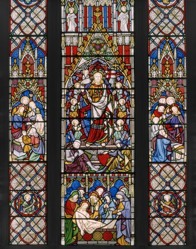 復活のテーマ、詳細、1850（ステンドグラス） 作： Augustus Welby Northmore Pugin