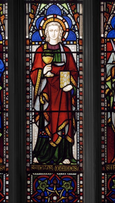 聖ヨハネ福音伝道者、1849年（ステンドグラス） 作： Augustus Welby Northmore Pugin