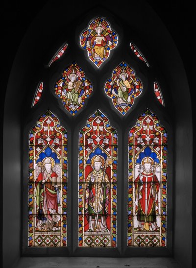 セントオスマンドとセントトーマス、1848年（ステンドグラス） 作： Augustus Welby Northmore Pugin