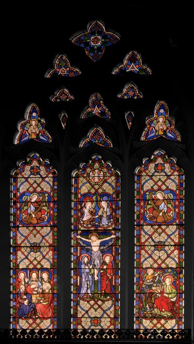 はりつけ、1849年（ステンドグラス） 作： Augustus Welby Northmore Pugin