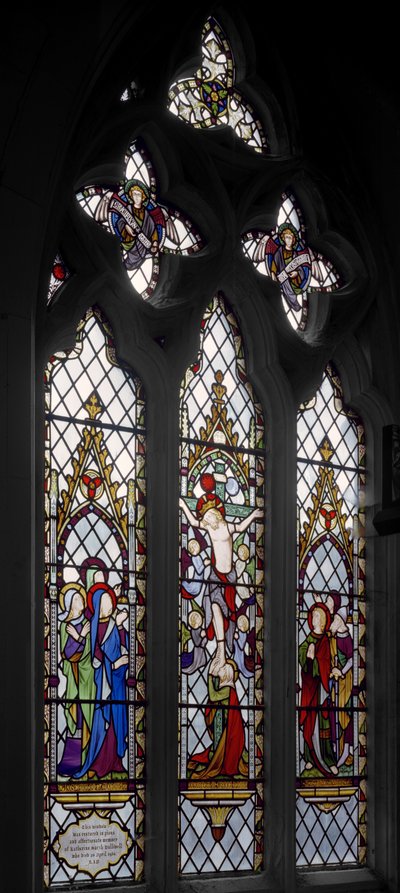 はりつけ、1852年（ステンドグラス） 作： Augustus Welby Northmore Pugin