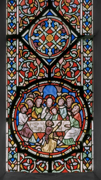 キリストの受難、東窓、詳細、1848-50（ステンドグラス） 作： Augustus Welby Northmore Pugin