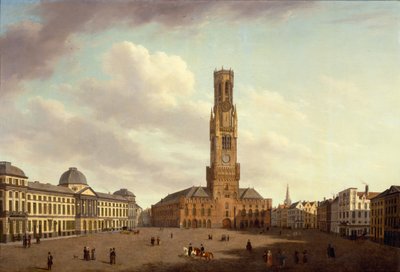 マルクト、ブルージュ 作： Augustus van den Steene