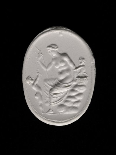 アフロディーテを描いた環状列石の印象、紀元前100～70年頃（石膏 作： Aulos Aulos
