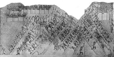ラキシュの都市への襲撃、紀元前700-692年、c1900-1920。 作： Austen Henry Layard