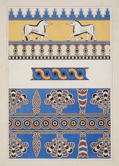 Nimroud、Ninevehの記念碑、パブからの塗られた装飾品。 1849 作： Austen Henry Layard