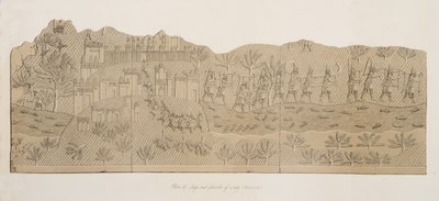 パブ、ニネベのモニュメントからの街の包囲と略奪（コユンジク）。 1849 作： Austen Henry Layard