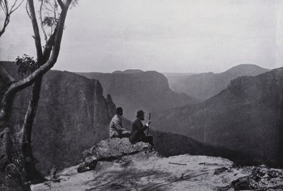 ニューサウスウェールズ州ゴベッツ・リープ・バレー（モノクロ写真 作： Australian Photographer